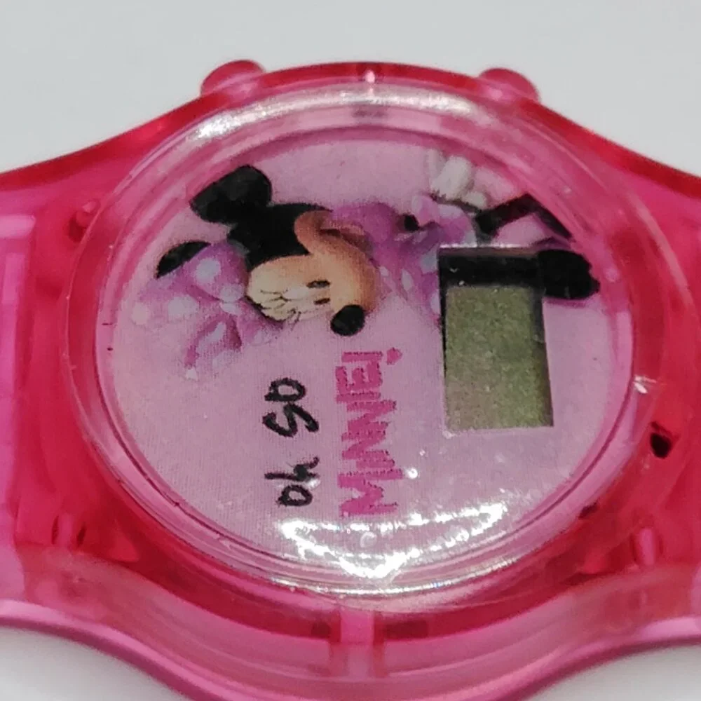 Vintage Minnie Mouse Digital Watch - Pink Bow Design, 8